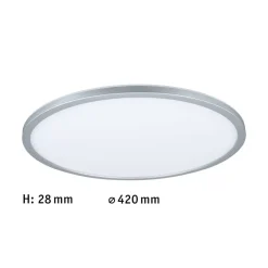 Paulmann Arbejdsrum/Kontor > Atria Shine Panel dæmpet krom RGBW Ø42cm
