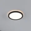 Arbejdsrum/Kontor|Loftlamper ^ Paulmann Atria Shine Panel on/off sort 830 Ø19cm