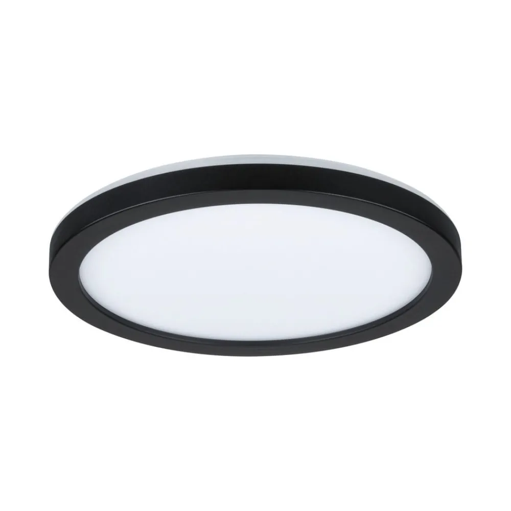 Arbejdsrum/Kontor|Loftlamper ^ Paulmann Atria Shine Panel on/off sort 830 Ø19cm