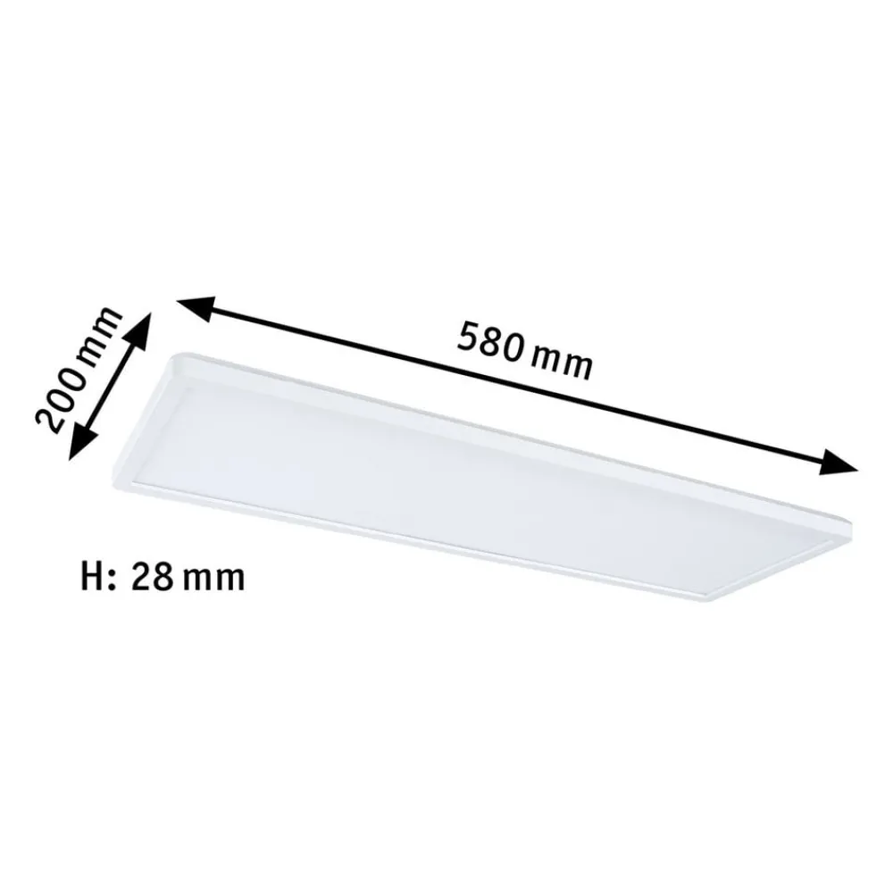 Paulmann Arbejdsrum/Kontor|Loftlamper > Atria Shine panel on/off hvid 830 58x20cm