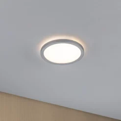 Arbejdsrum/Kontor|Loftlamper ^ Paulmann Atria Shine Panel on/off krom 830 Ø19cm