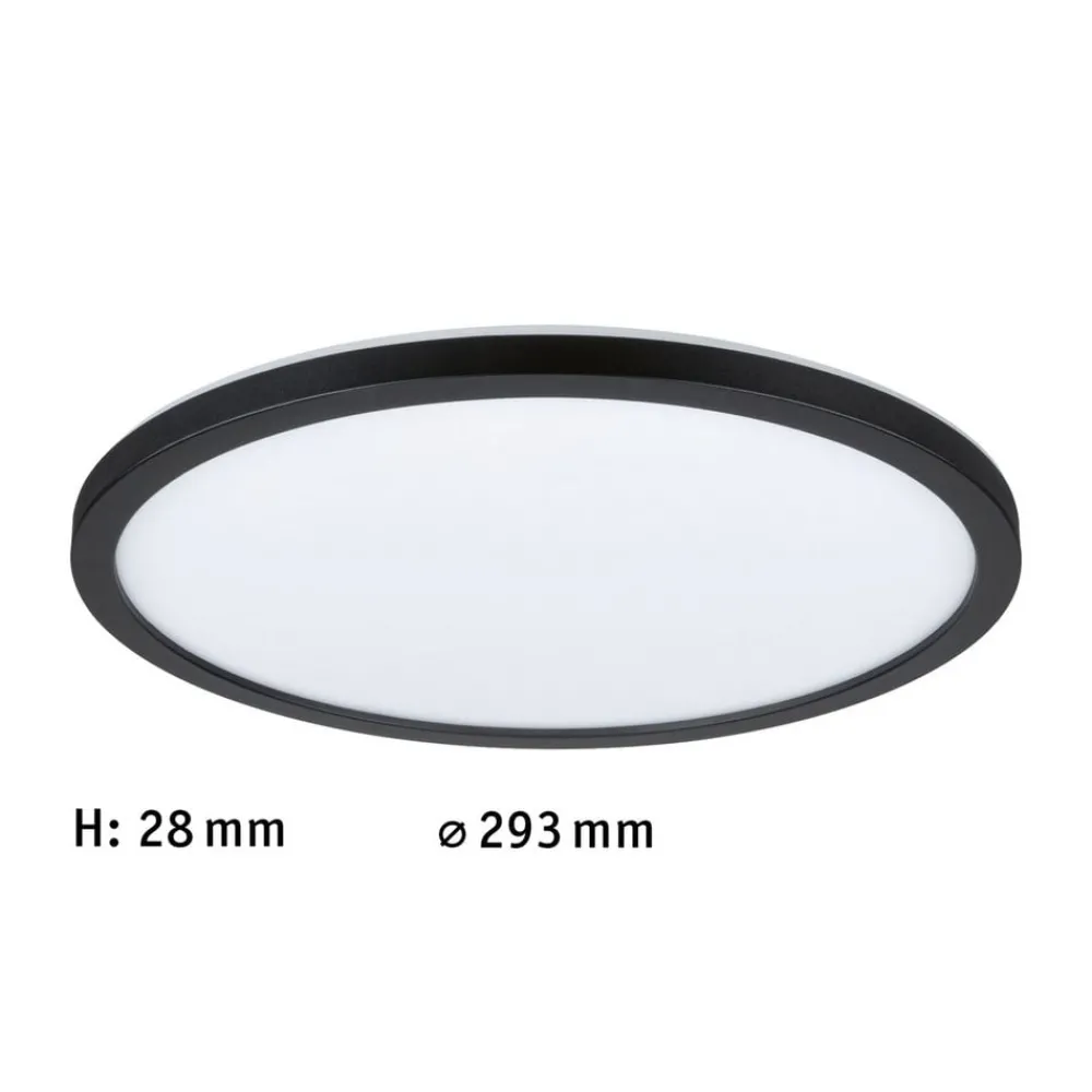 Paulmann Arbejdsrum/Kontor > Atria Shine Panel on/off sort 840 Ø29cm