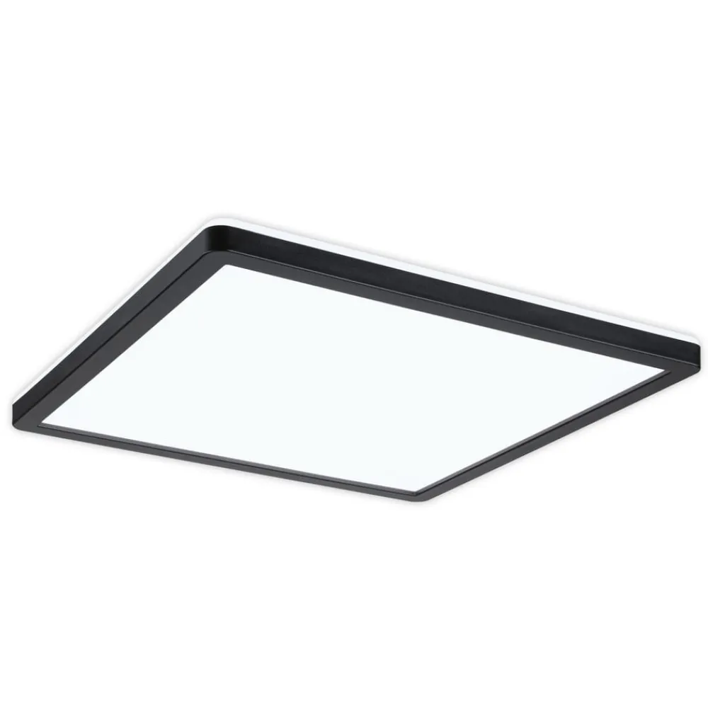 Arbejdsrum/Kontor|Loftlamper ^ Paulmann Atria Shine Panel on/off sort 840 29x29