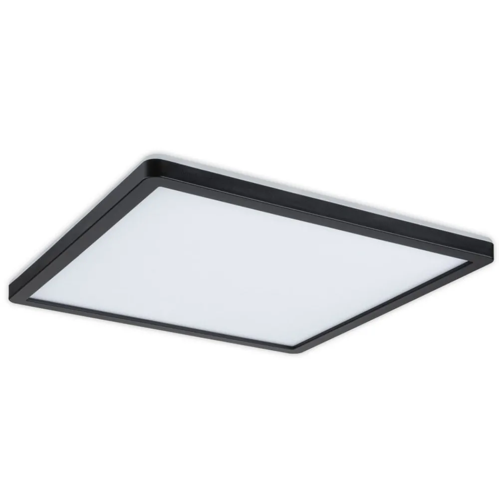 Arbejdsrum/Kontor|Loftlamper ^ Paulmann Atria Shine Panel on/off sort 840 29x29