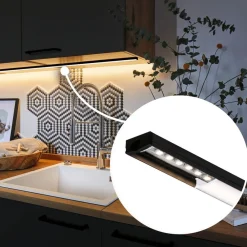 Paulmann Dekorationsbelysning|Led Strips > Base Profil, sort, hvid, 1 m