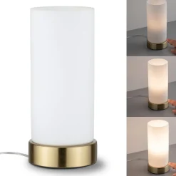 Paulmann Bordlamper > bordlampe Pinja messing/opal