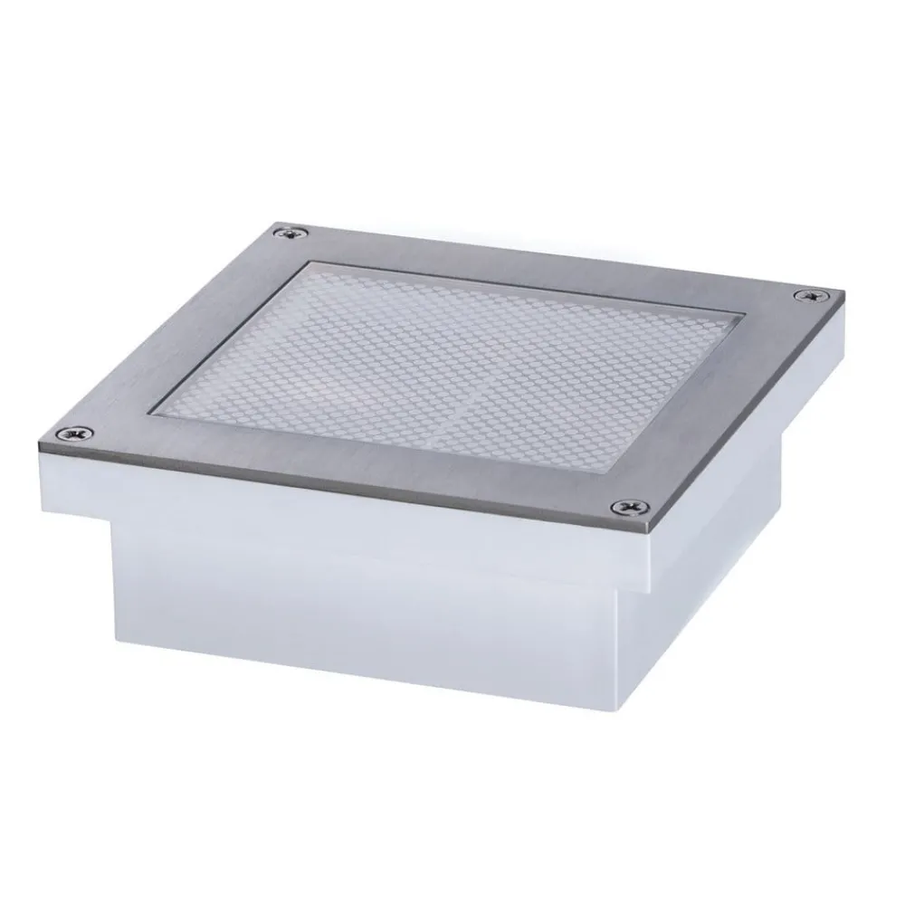 Nedgravet Udebelysning|Udendørs Spot ^ Paulmann Brick LED nedgravningslampe, 10x10 cm