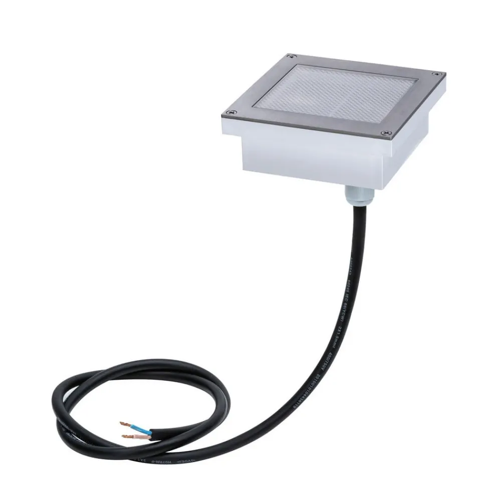 Nedgravet Udebelysning|Udendørs Spot ^ Paulmann Brick LED nedgravningslampe, 10x10 cm