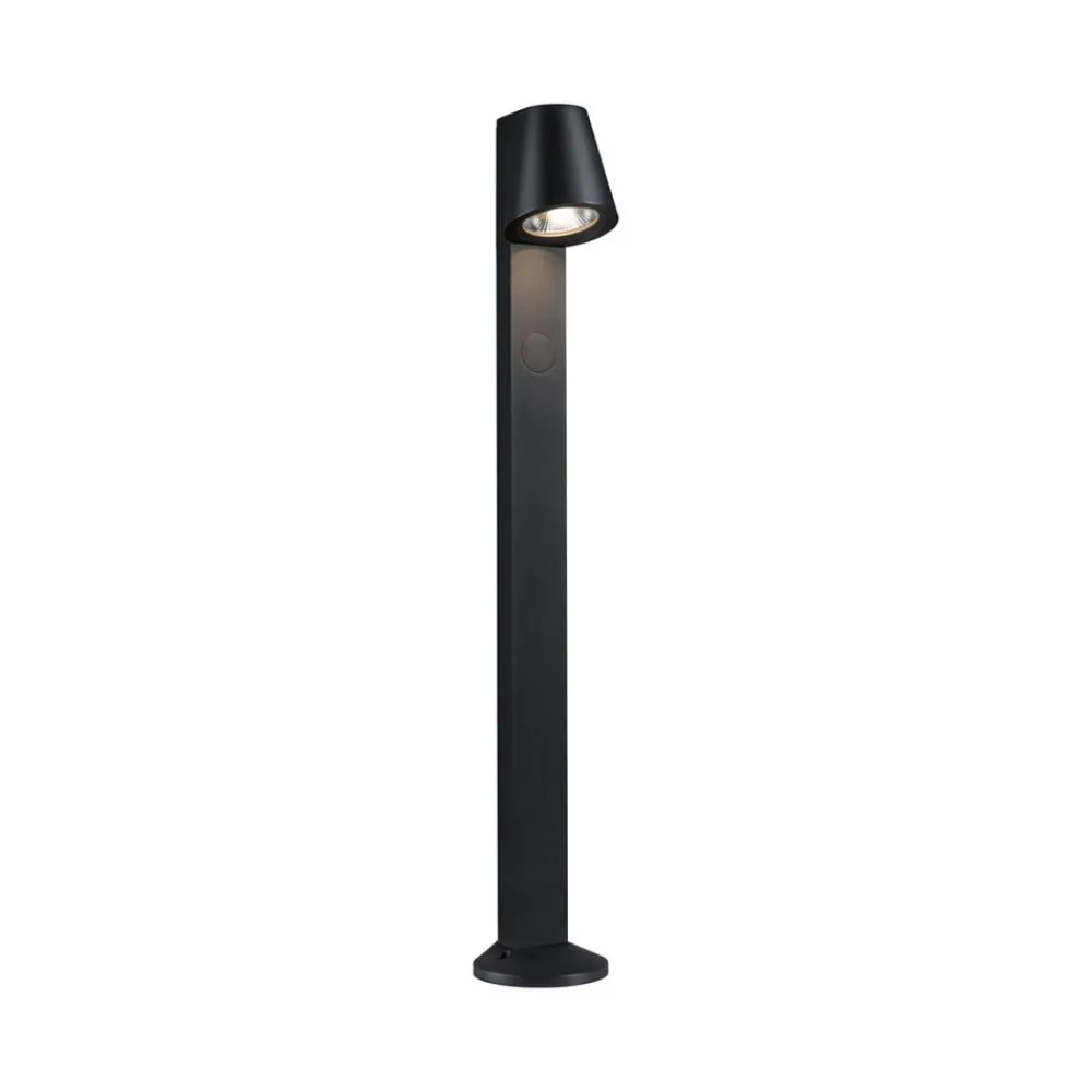 Gadebelysning Med Sensor|Gadebelysning ^ Paulmann Caissa sensor-vejlampe antracit 3000K
