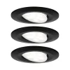 Paulmann Loftlamper|Indbygningsspots > Calla drejelig on/off Ø9cm 840 sort 3 stk