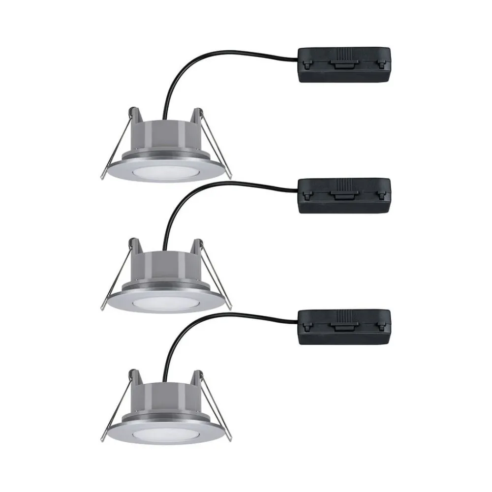 Paulmann Udendørs Loftlamper|Indbygningsspots > Calla drejelig on/off 9cm 840 3 stk krom