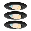 Paulmann Arbejdsrum/Kontor|Indbygningsspots > Calla dreje on/off Ø9cm CCT 3 stk sort
