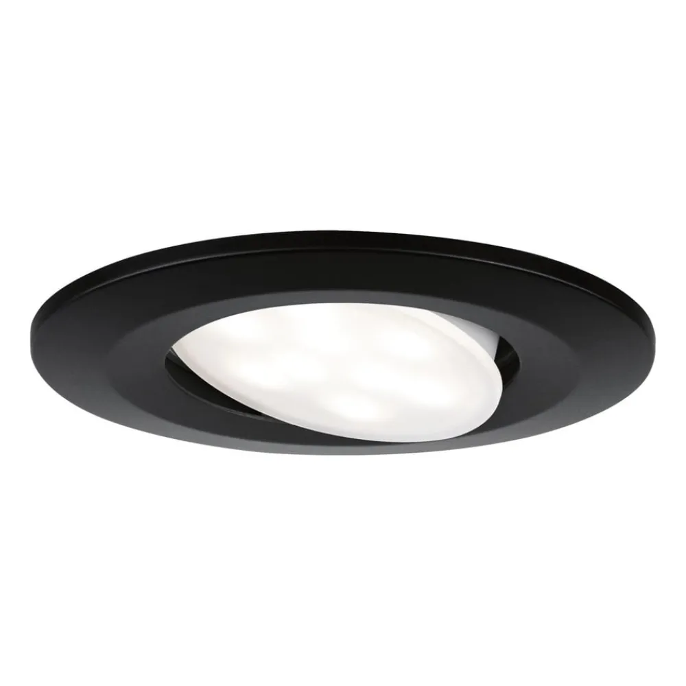 Paulmann Arbejdsrum/Kontor|Indbygningsspots > Calla dreje on/off Ø9cm CCT 3 stk sort