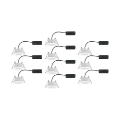 Paulmann Arbejdsrum/Kontor|Gang > Calla LED-indbygningsspot, Ø9cm, 840, 10 stk., hvid, IP65