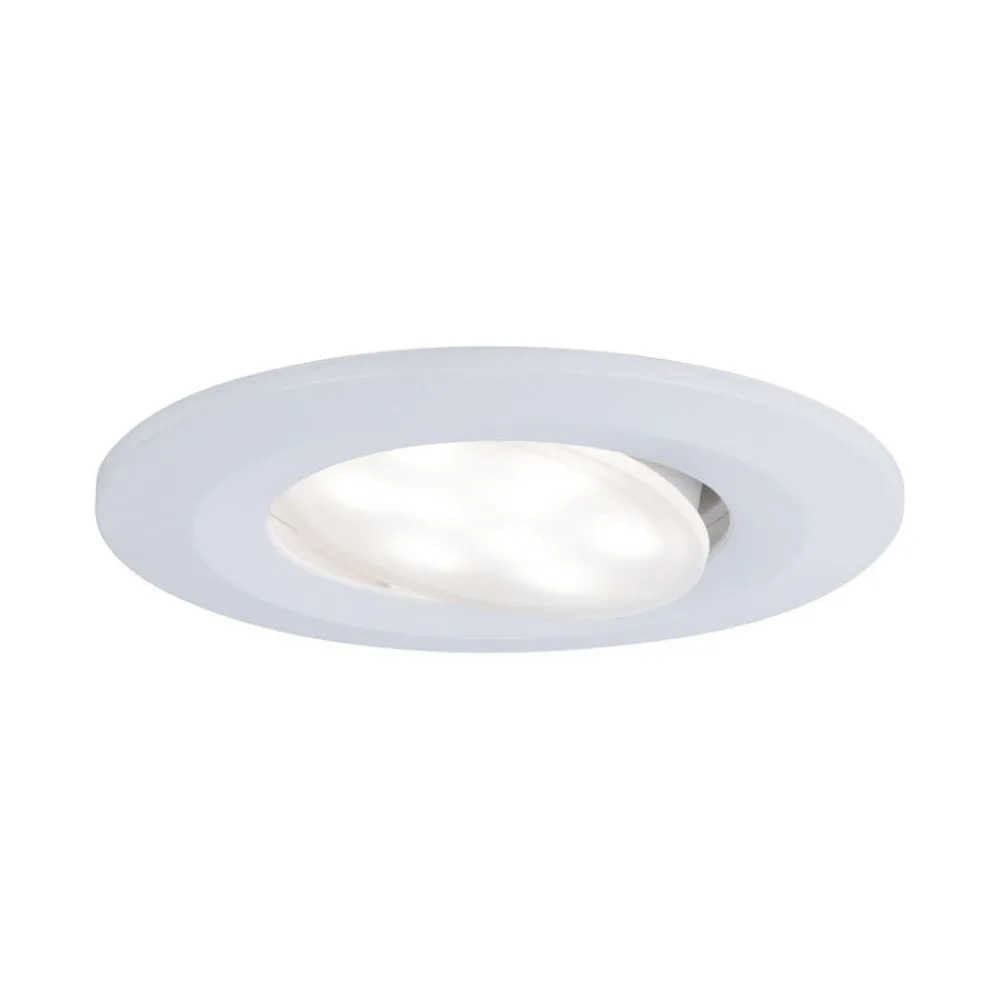 Arbejdsrum/Kontor|Gang ^ Paulmann Calla LED-indbygningsspot, hvid, 4.000K, sæt med 10 stk., IP65