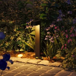Gadebelysning ^ Paulmann Capea LED-gadelampe, antracitgrå aluminium