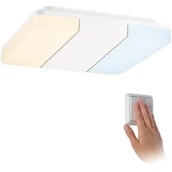 Loftlamper ^ Paulmann Cela LED-panel, 28 x 28 cm, hvid, IP44