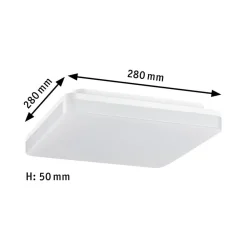 Loftlamper ^ Paulmann Cela LED-panel, 28 x 28 cm, hvid, IP44