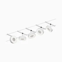 Arbejdsrum/Kontor ^ Paulmann Circle LED-wiresystem 5 lk, mat hvid