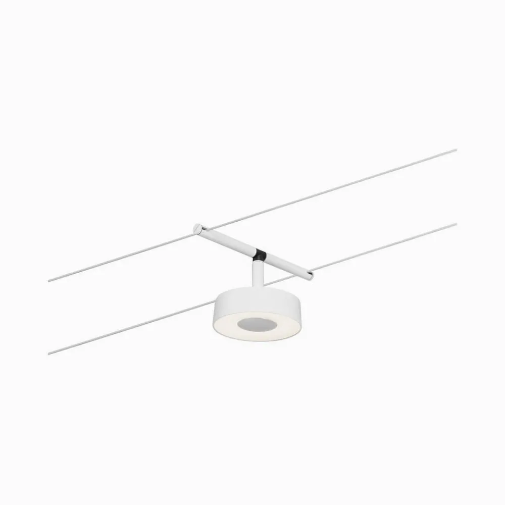 Arbejdsrum/Kontor ^ Paulmann Circle LED-wiresystem 5 lk, mat hvid