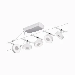 Arbejdsrum/Kontor ^ Paulmann Circle LED-wiresystem 5 lk, mat hvid