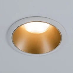 Paulmann Loftlamper|Indbygningsspots > Cole LED-spot, guld-hvid, 3-sæt