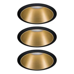 Paulmann Gang|Loftlamper > Cole LED-spot, guld-sort, 3-pak