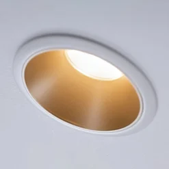 Indbygningsspots ^ Paulmann Cole LED-spotlight, gylden-hvid