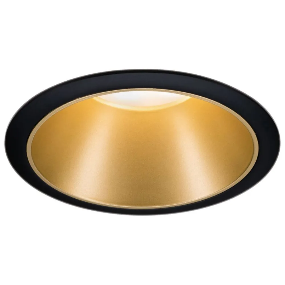 Paulmann Indbygningsspots|Spotlights > Cole Spotlight GU10, sort/guld