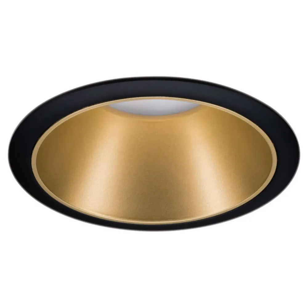 Paulmann Indbygningsspots|Spotlights > Cole Spotlight GU10, sort/guld