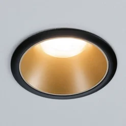 Paulmann Indbygningsspots|Spotlights > Cole Spotlight GU10, sort/guld