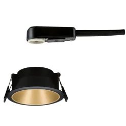 Paulmann Indbygningsspots|Spotlights > Cole Spotlight GU10, sort/guld