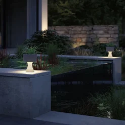Dekorationsbelysning ^ Paulmann Concrea LED-dekorationslampe, plantekar