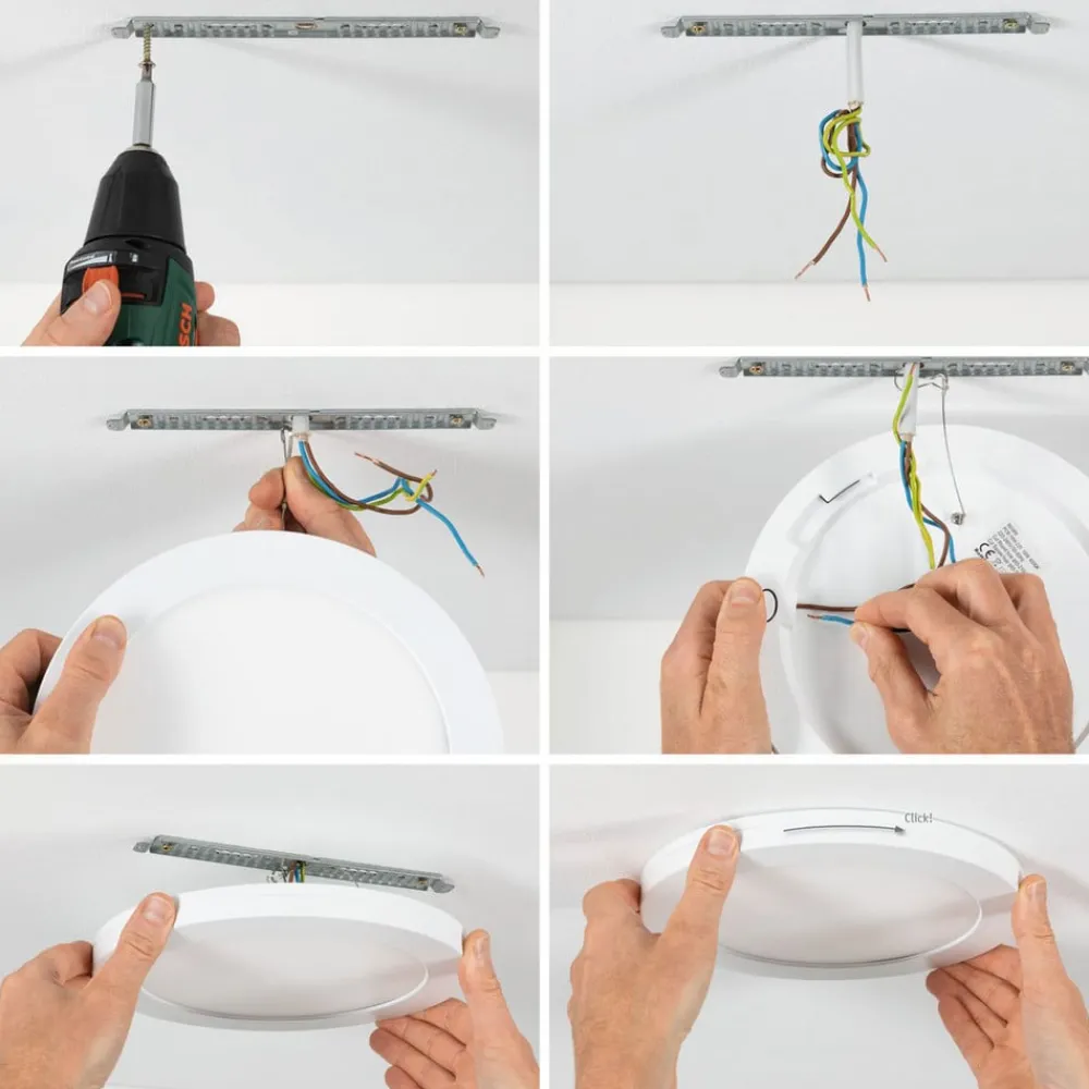 Arbejdsrum/Kontor|Loftlamper ^ Paulmann Cover it LED-panel 4.000 K 22,5 cm
