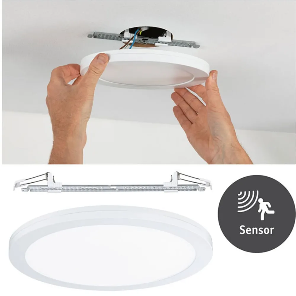 Indbygningsspots ^ Paulmann Cover it LED-panel med sensor 33 cm