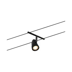 Arbejdsrum/Kontor ^ Paulmann Cup wiresystem basissæt 5 lk, mat sort