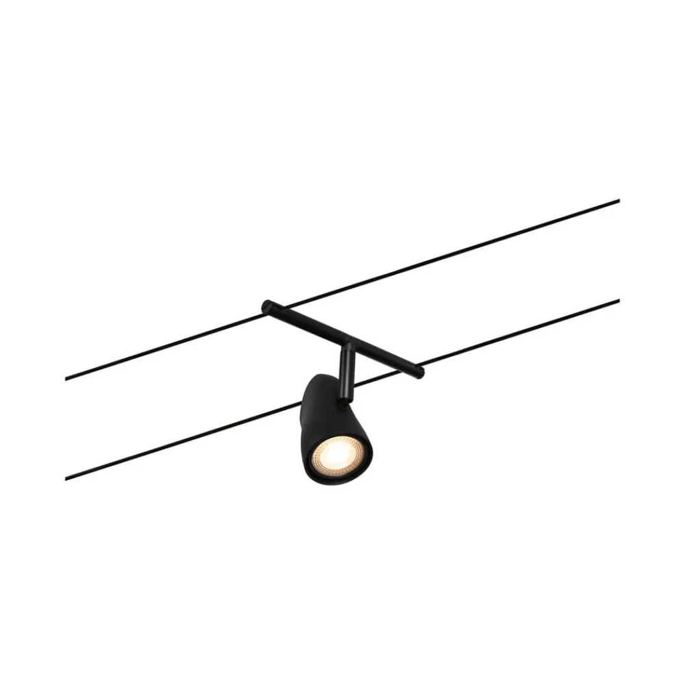 Arbejdsrum/Kontor ^ Paulmann Cup wiresystem basissæt 5 lk, mat sort