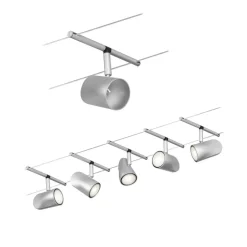 Arbejdsrum/Kontor ^ Paulmann Cup wiresystem basissæt 5 lk, mat krom