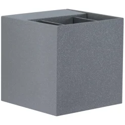 Paulmann Væglamper > Cybo udendørs LED-væglampe, 2.700 K, 8 x 8 cm, grå