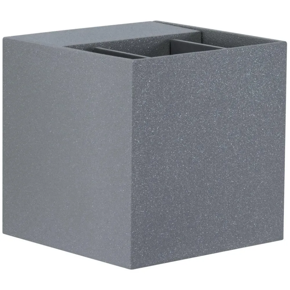 Paulmann Væglamper > Cybo udendørs LED-væglampe, 2.700 K, 8 x 8 cm, grå