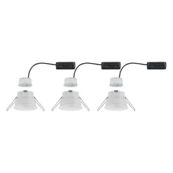 Loftlamper|Indbygningsspots ^ Paulmann Cymbal 3 x 6 W, warmdim, IP44