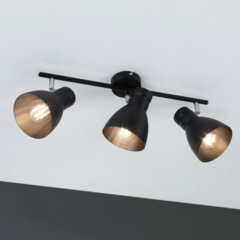 Paulmann Loftlamper > Davy loftlampe, sort, 3 lyskilder