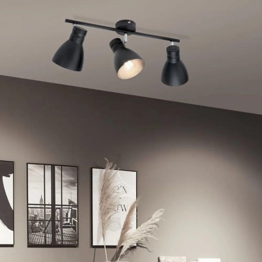 Paulmann Loftlamper > Davy loftlampe, sort, 3 lyskilder