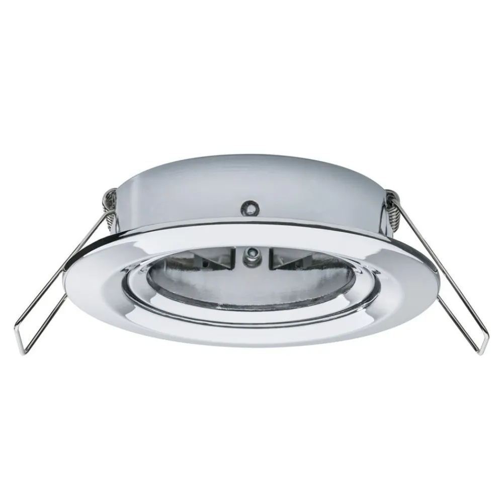 Paulmann Loftlamper|Indbygningsspots > 3-delt spot Nova Coin rund vippelig, krom