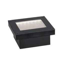Paulmann Solcellelamper|Nedgravet Udebelysning > Domenic LED solcelle indbygningsgulvlampe 8x8cm