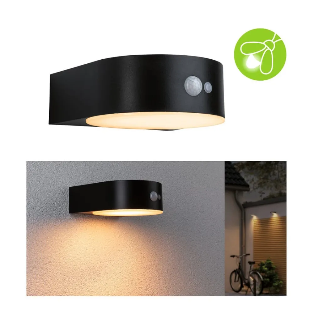 Paulmann Solcelle Lampe Med Sensor|Væglampe Med Sensor > Eileen udendørs væglampe solcelle, sensor