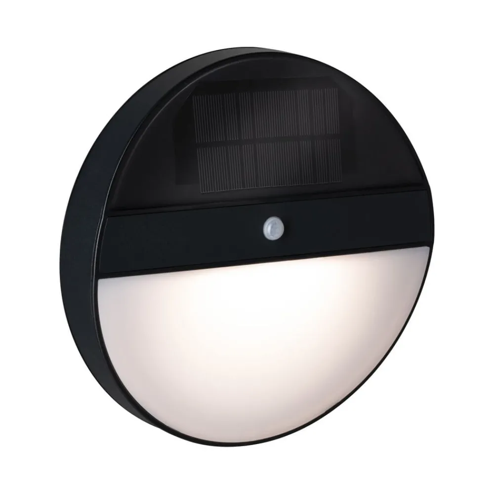 Solcelle Lampe Med Sensor|Væglampe Med Sensor ^ Paulmann Elois solcellelampe til vægmontering, bevægelsessensor