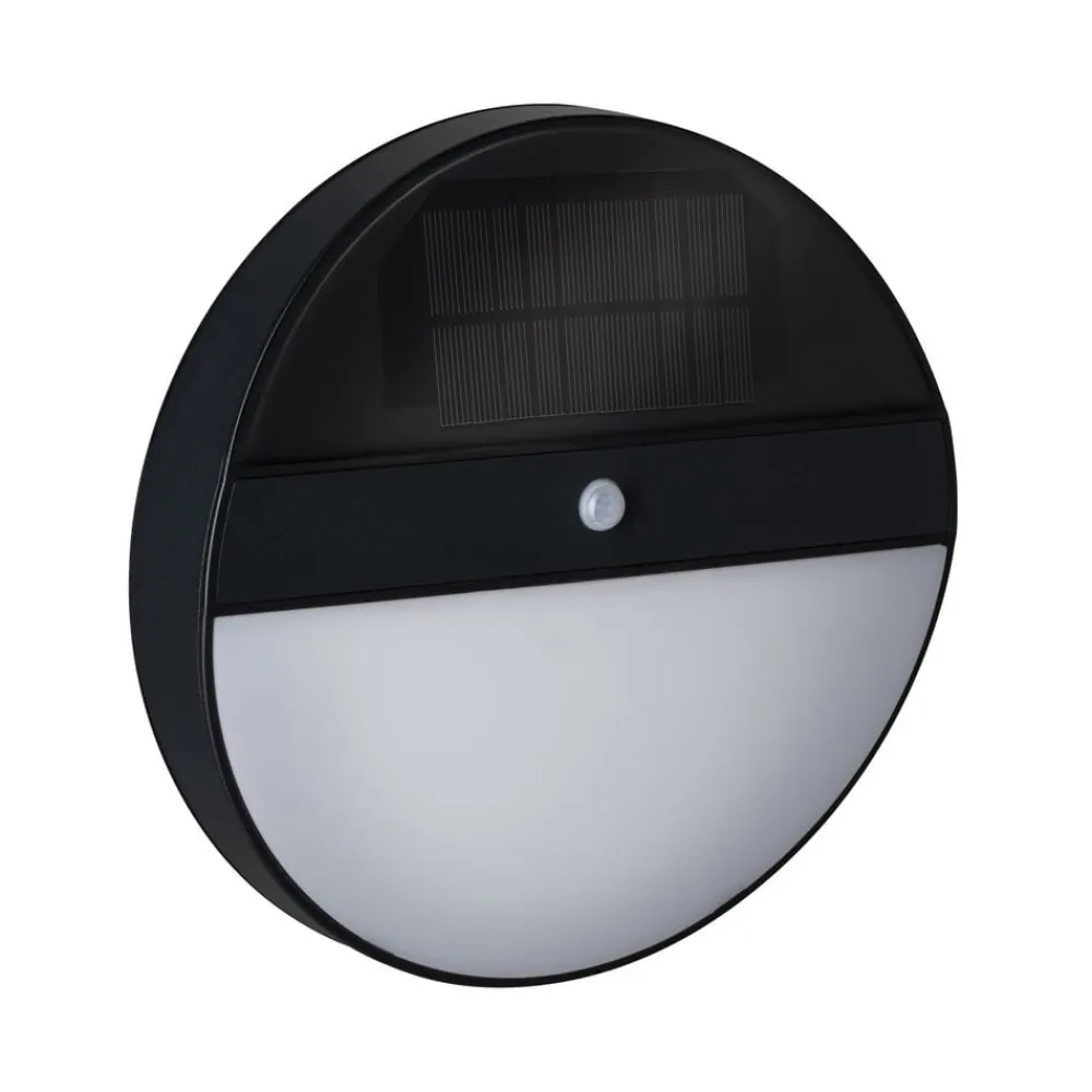 Solcelle Lampe Med Sensor|Væglampe Med Sensor ^ Paulmann Elois solcellelampe til vægmontering, bevægelsessensor