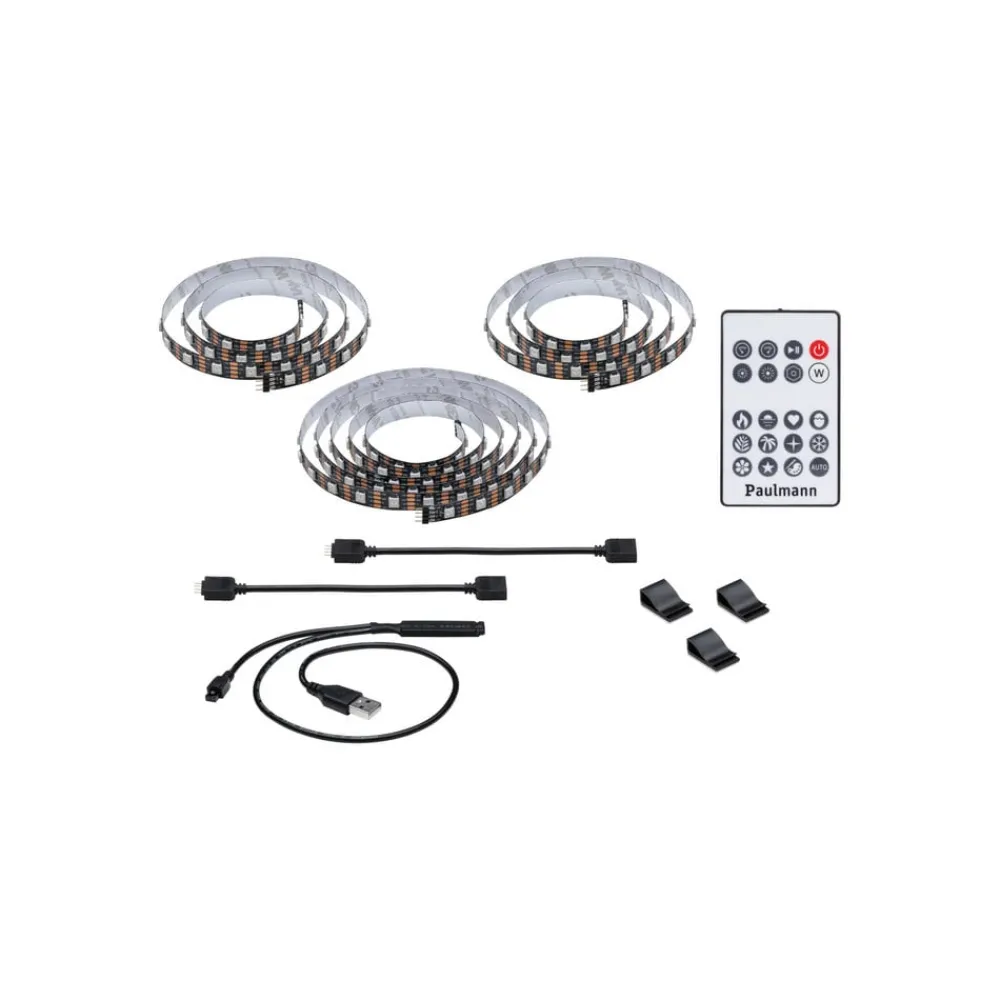 Paulmann Dekorationsbelysning|Led Strips > EntertainLED LED-Strip RGB TV-apparat 75 tommer