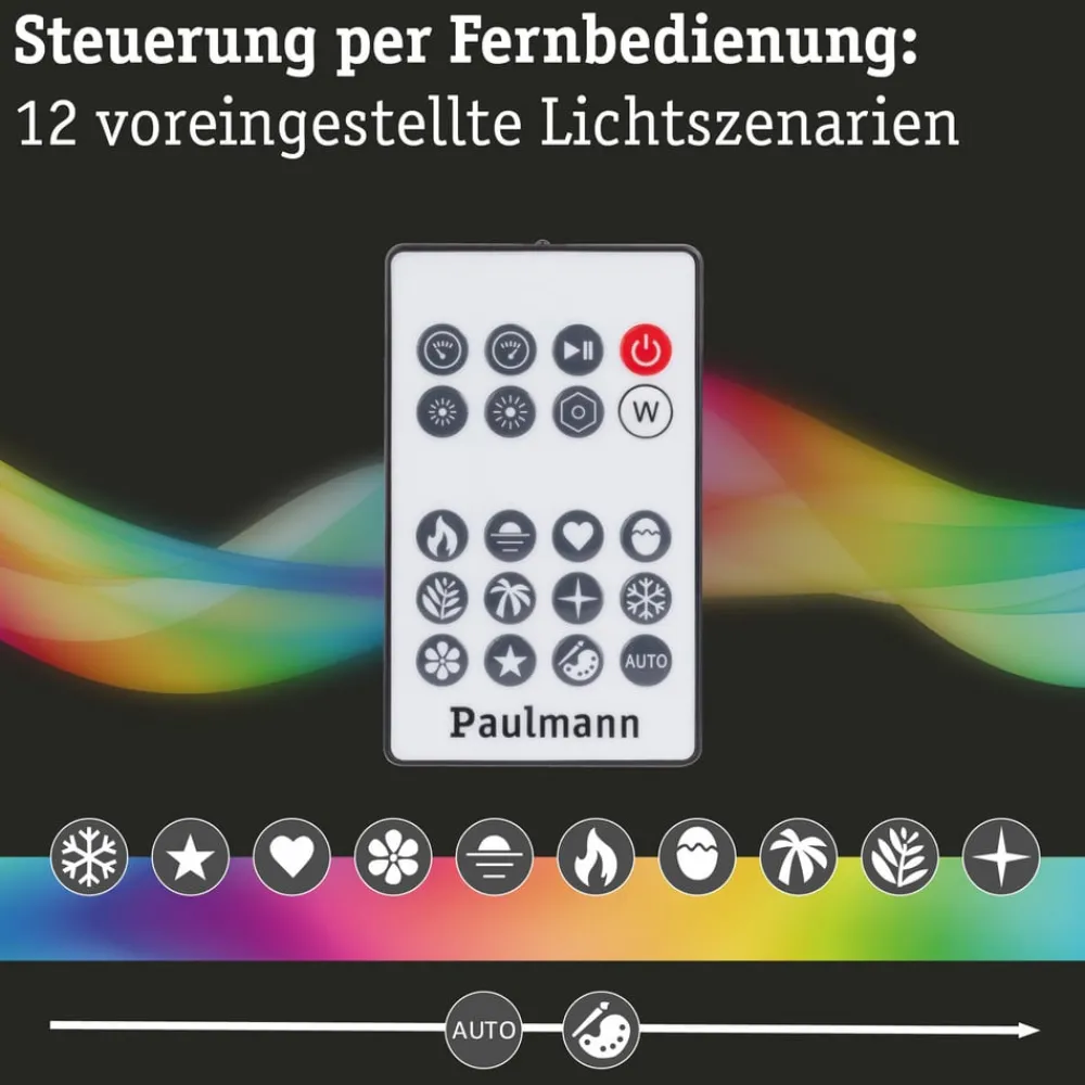 Paulmann Dekorationsbelysning|Led Strips > EntertainLED LED-Strip RGB TV-apparat 75 tommer